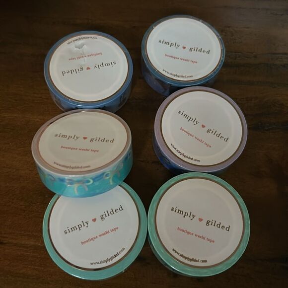 Simply Gilded 16 NEW Washi tapes Different colors and sizes - Picture 8 of 10